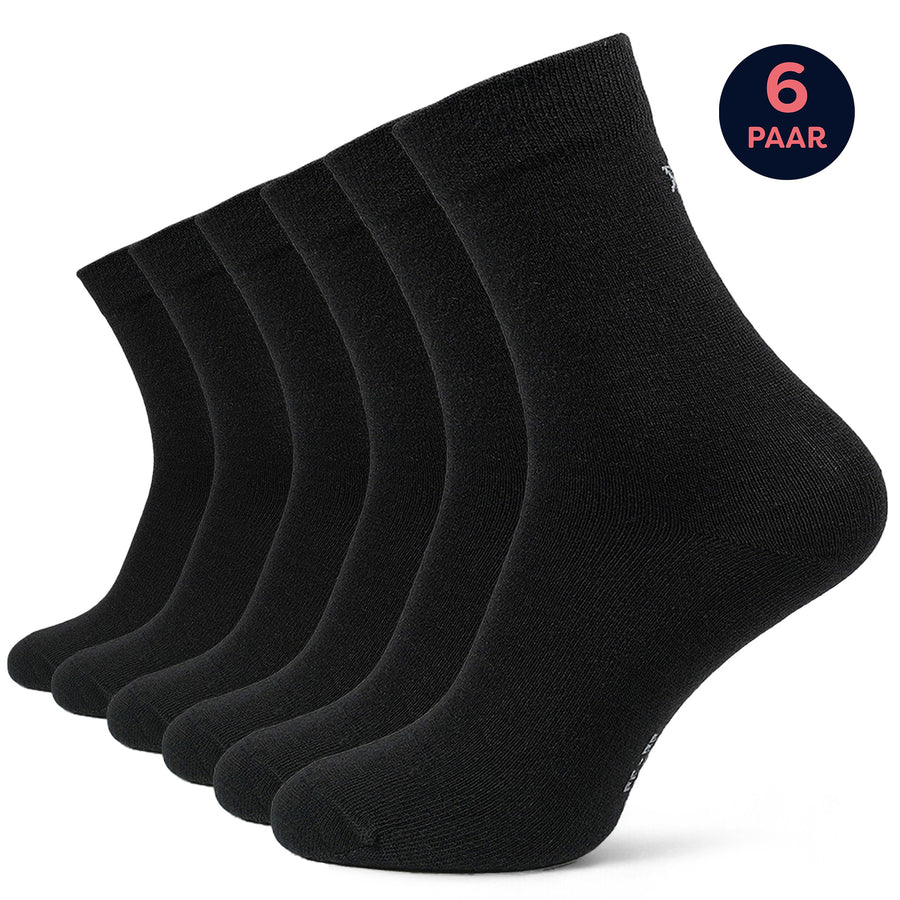 94Activewear Merino Wol Sokken Zwart Dames & Heren 6 paar