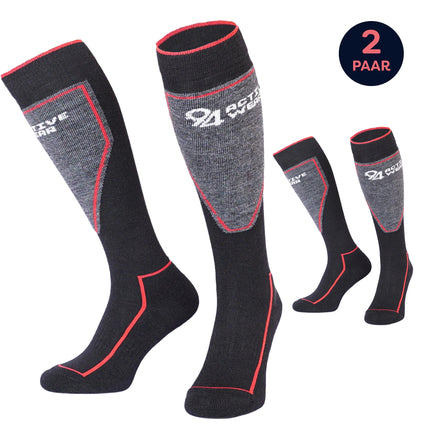 94Activewear Merino Wol Skisokken 2-paar