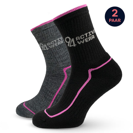 94Activewear Merino Wol Thermosokken Dames 2-paar