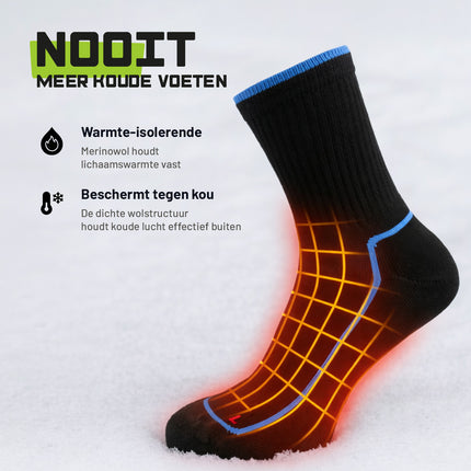 94Activewear merino wol thermosokken heren: nooit meer koude voeten, warmte-isolerend