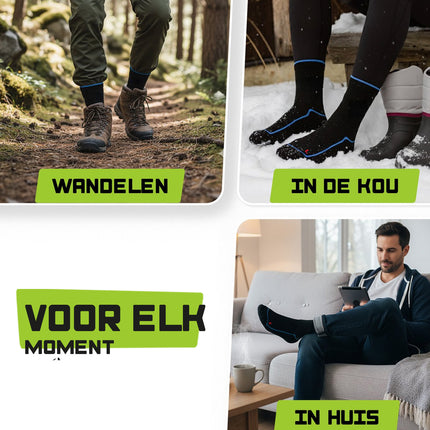94Activewear merino wol thermosokken heren voor elk moment: wandelen, in de kou en in huis